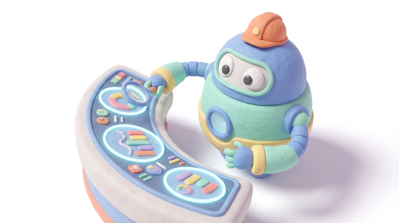 전환율 저하의 원인이 되는 잘못된 전환 설정을 진단하고 해결하는 과정을 설명하는 일러스트